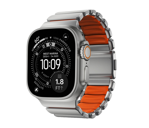 Nomad Stratos Band FKM Apple Watch 45/46/49mm natural titani - 1418396 - zdjęcie